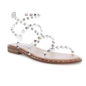 Steve Madden Clear Studded Sandals